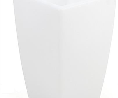 15 w x 16 h Cube Planter w  LED Lighting, 16 Color Options, Rechargeable - White Online