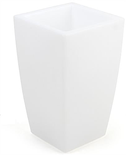 15 w x 16 h Cube Planter w  LED Lighting, 16 Color Options, Rechargeable - White Online