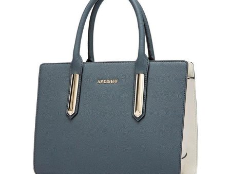 Fashion Contrast Leather Handbag | Sleek and Stylish Accessory for Modern Women | Ideal for Everyday Use or Special Events | Elevate Your Look Effortlessly - CHIQUE TRENDS For Cheap