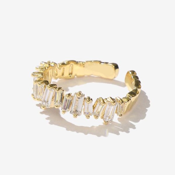 18K Gold Ring Female Ins Supply