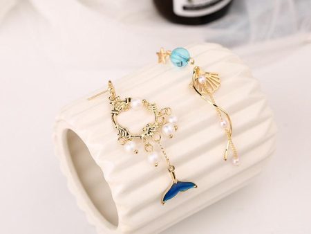 Small Asymmetric Earrings Girl Online Hot Sale