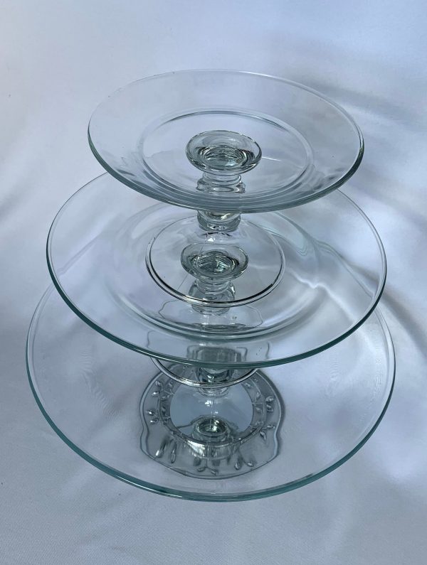 3 Tier Glass Stackable Platters Discount