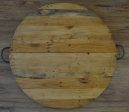 Wooden Platter with Handles For Sale