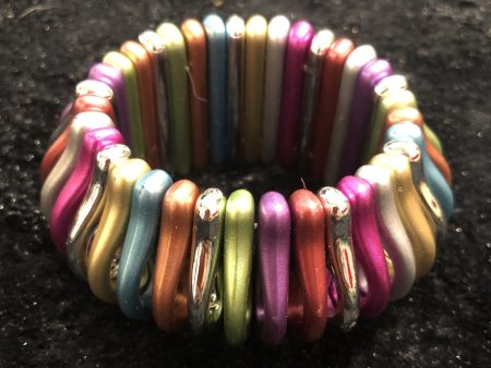 Multi Color Wide Stretch Bracelet Online Sale