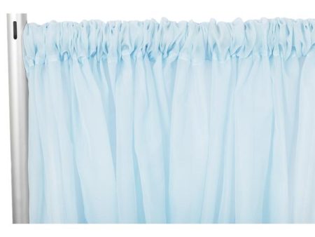 Backdrop Pale Blue Sheer Curtain 10  For Discount