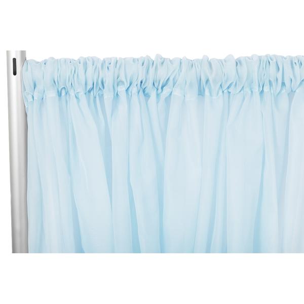 Backdrop Pale Blue Sheer Curtain 10  For Discount