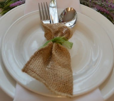 Burlap Cutlery Holder Online Sale