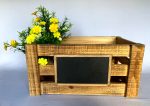 Wooden Box with Chalk Board Fashion