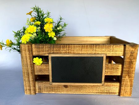 Wooden Box with Chalk Board Fashion