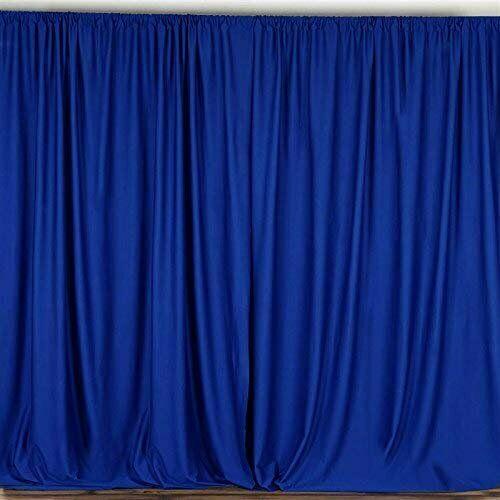 Backdrop Royal Blue Satin Curtain 12  Sale