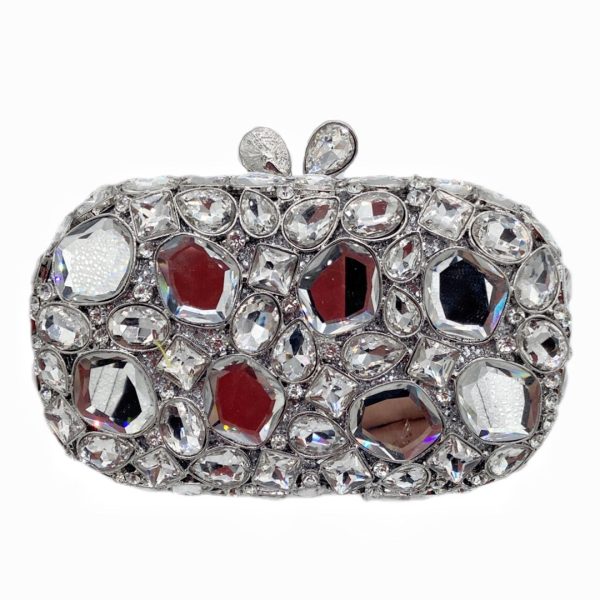 Hand-held New Diamond Evening Bag | Chic Accessory for Night Out | Perfect for Adding Sparkle to Your Ensemble | Elevate Your Evening Style with Timeless Elegance - CHIQUE TRENDS Fashion