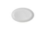 White Oval Ceramic Platter 10  For Discount