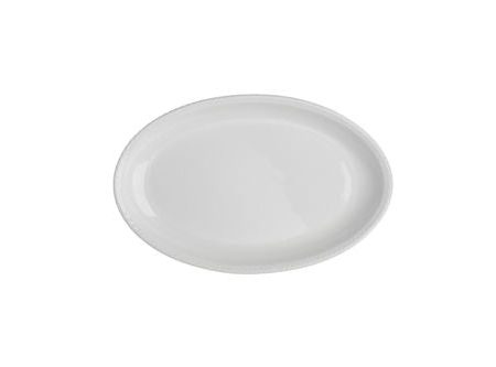 White Oval Ceramic Platter 10  For Discount