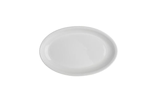 White Oval Ceramic Platter 10  For Discount