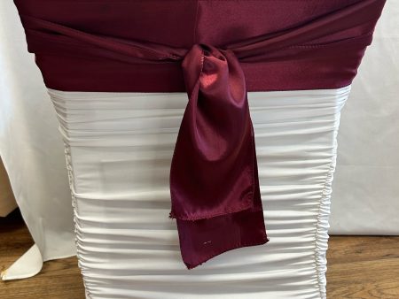 Burgundy Satin Sash Sale