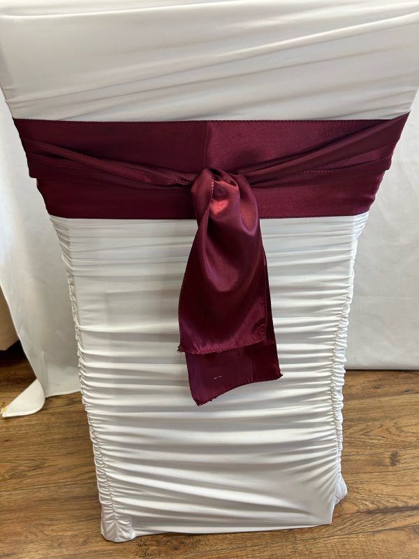 Burgundy Satin Sash Sale