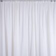 Backdrop White Sheer Curtain 40  Hot on Sale