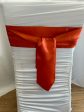 Burnt Orange Satin Sash Fashion