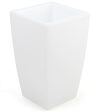 12 w x 19 h Cube Planter w  LED Lighting, 16 Color Options, Rechargeable - White Sale