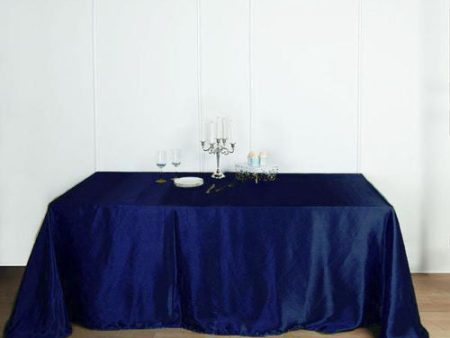 Tablecloth Navy Rectangular 90 x156  Sale