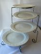 4 Tier Silver Cake Stand Sale