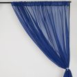 Backdrop Navy Blue Sheer Curtain 16  For Sale