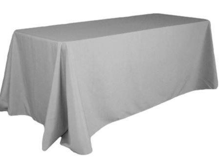 Tablecloth Silver Rectangular 90 x132  Online Hot Sale