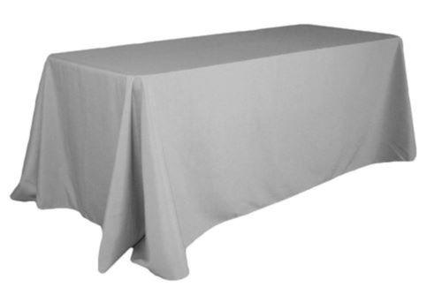 Tablecloth Silver Rectangular 90 x132  Online Hot Sale