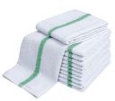 Bar Towel Green Stripe Supply