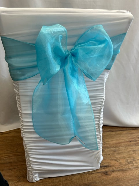 Tiffany Blue Organza Sash Sale