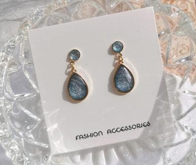 Aquamarine Drop Earrings Fine Hot on Sale