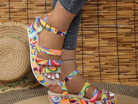 Women s Colorful Peep Toe Online Hot Sale