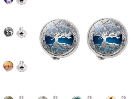 Tree of Life Time Gem Earrings Online