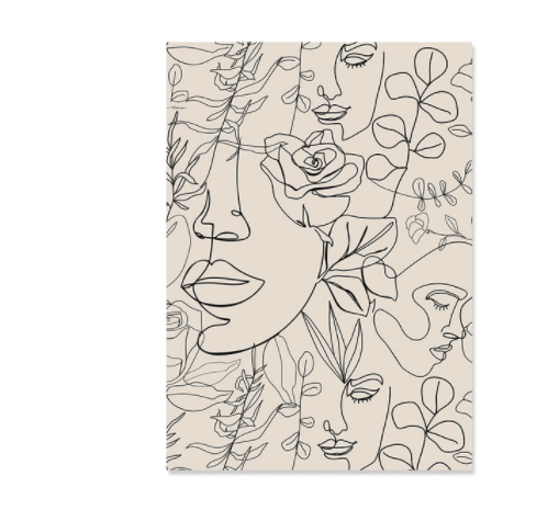 Boho Canvas Abstract Lines For Discount