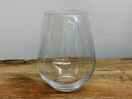 Stemless Wine Glass 15.5 oz For Sale