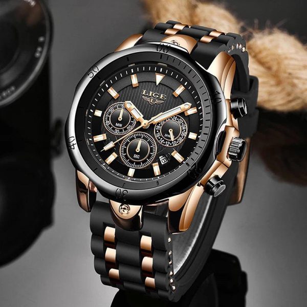 LIGE Classic Wristwatch | Fashion