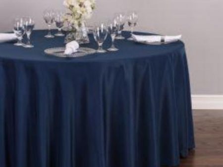 Tablecloth Navy Round 120  on Sale