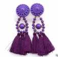 Tassel earrings tassel For Sale