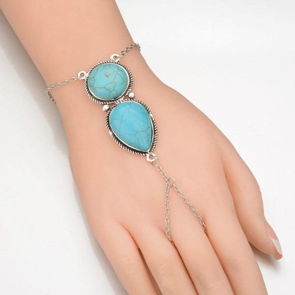 Turquoise tassel bracelet Discount