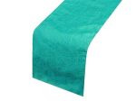 Teal Crinkle Taffeta Runner Sale