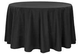 Tablecloth Black Round 132  Fashion