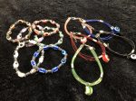 Evil Eye Collection (Six Plastic Stretch Bracelets & Five Plastic Adjustable Bracelets) Supply