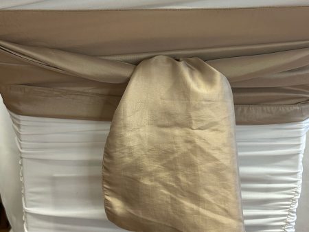 Champagne Gold Taffeta Sash Fashion