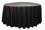 Tablecloth Black Round 120  Hot on Sale