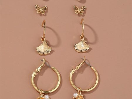 Butterfly Earrings Maple Leaf Online Hot Sale