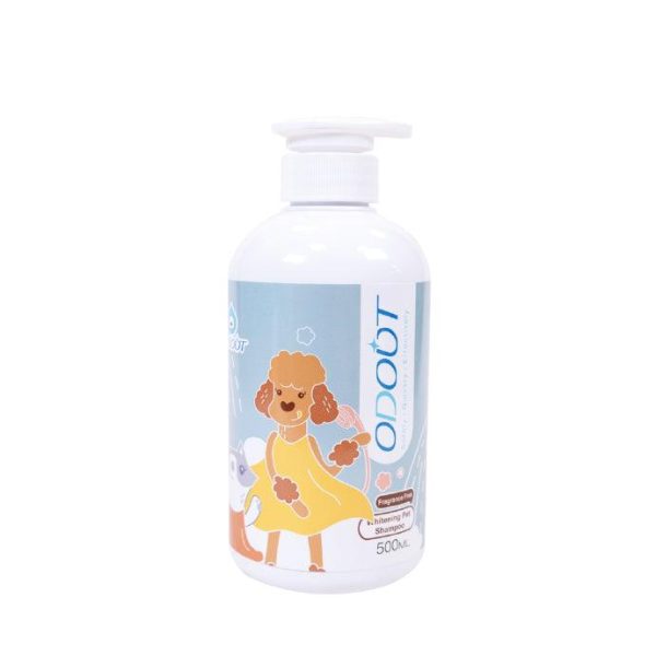 White Hair Dog Pet Cat Shampoo Supply