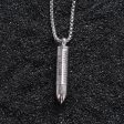 Bullet titanium steel necklace For Sale