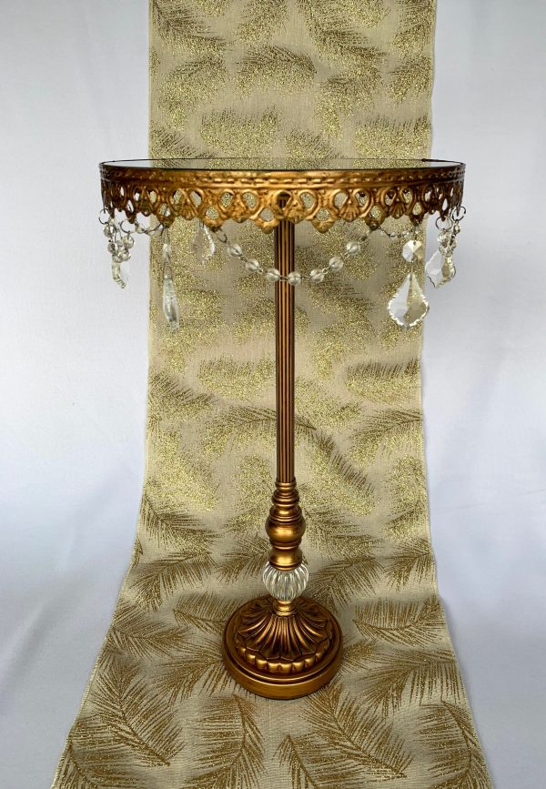 Tall Gold Jeweled Cake Stand Cheap