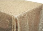 Tablecloth Blush Champagne Sequin Rectangular 90 x132  Online Sale