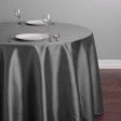 Tablecloth Charcoal   Platinum Round 120  For Cheap